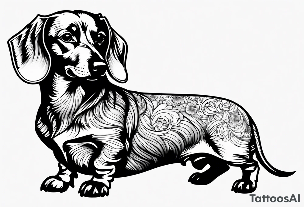 Dachshund tattoo idea