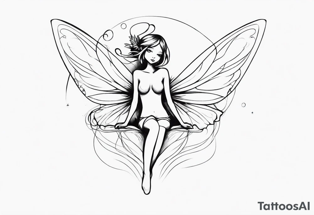 Small Fairy full body tattoo idea