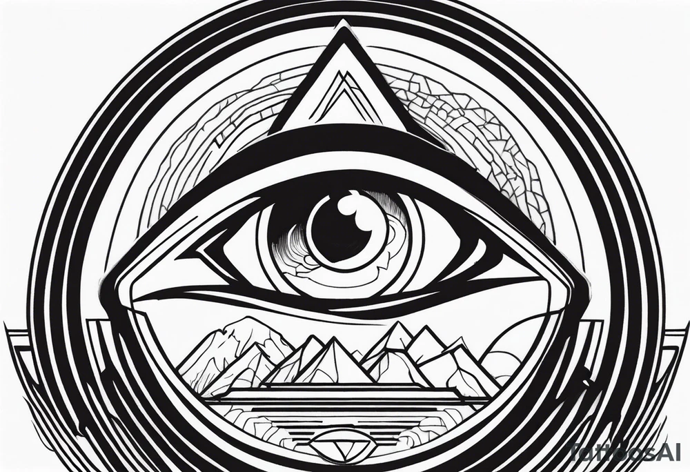 All-Seeing Eerie Eye tattoo idea