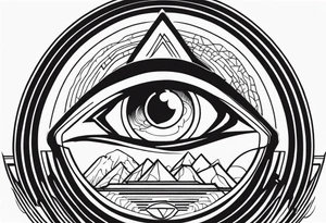 All-Seeing Eerie Eye tattoo idea