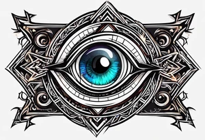 cybersigil eye tattoo idea