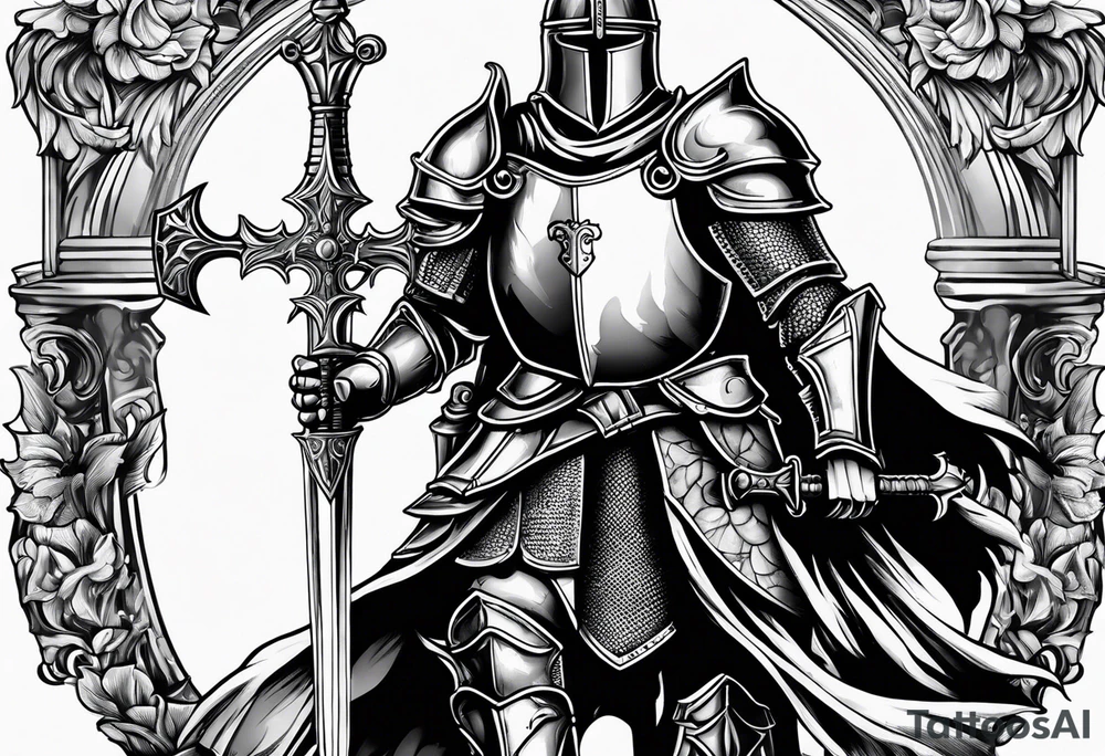 knight, crusader tattoo idea