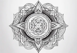 minimal christian tattoo idea