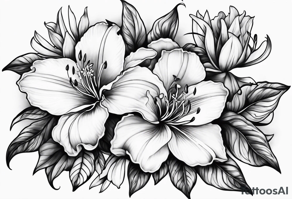 Azaleas tattoo idea