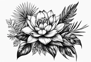 Pina plant tattoo idea