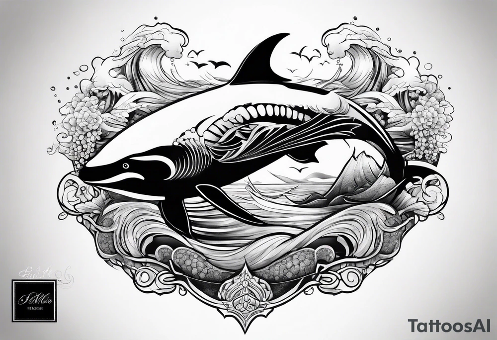 Ocean tattoo tattoo idea