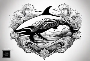 Ocean tattoo tattoo idea