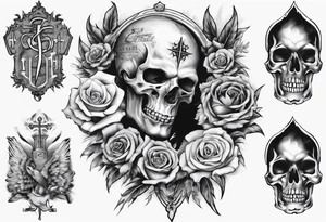 Corinthians 16:13 Theme back piece tattoo idea