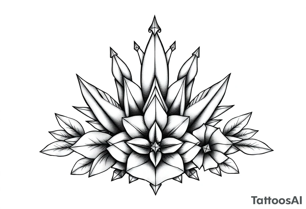Majestic crown pineapple ,peach vagina,star anus ,diamonds tattoo idea
