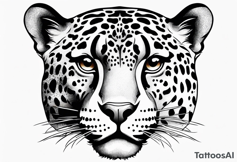 Jaguar head tattoo idea