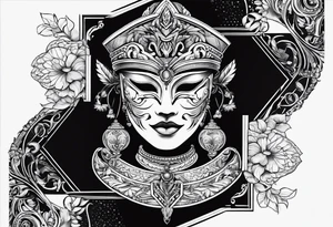 v mask tattoo idea