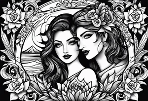 Mom dad family hold habd tattoo idea