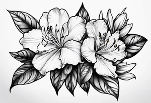 single azalea by itself tattoo idea