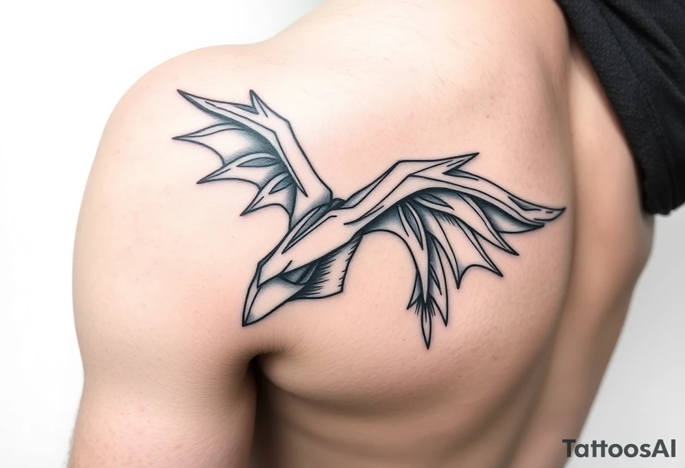 Left leg black out work with existing tattoo tattoo idea