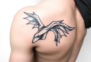 Left leg black out work with existing tattoo tattoo idea