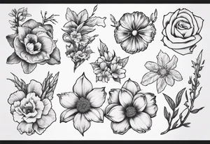 Flowers that represent the pacific Northwest tattoo idea