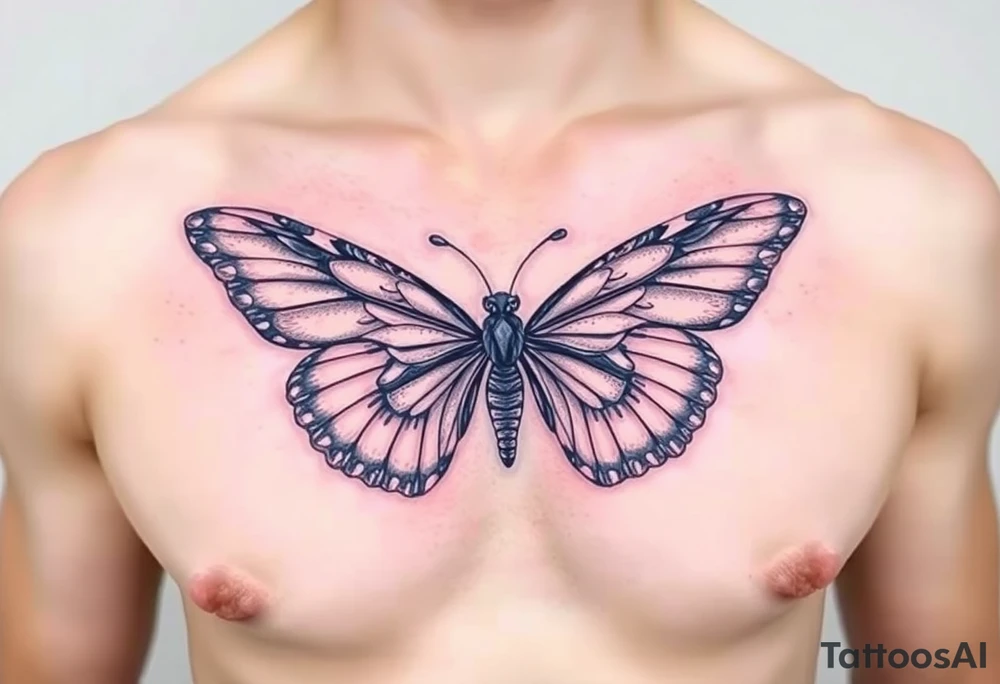EllaRay with a butterfly tattoo idea