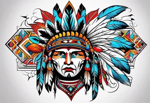 Native American Christian tattoo idea