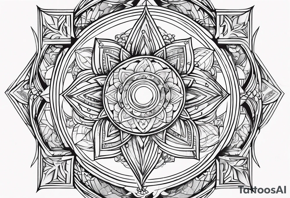 Celestial tattoo idea