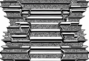 Valhalla stairs chains tattoo idea