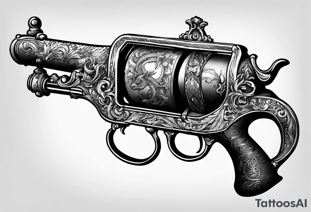 capricorn with a shotgun tattoo idea