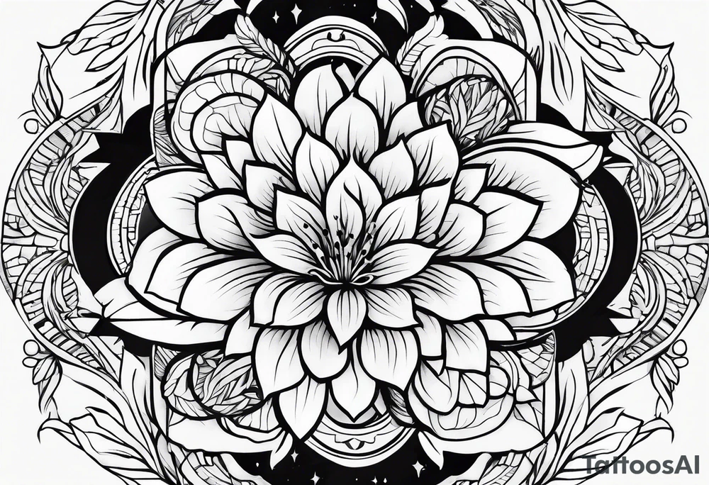 aesthetic nature 1:3 tattoo idea