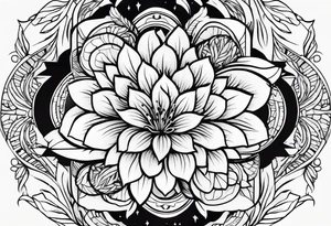 aesthetic nature 1:3 tattoo idea
