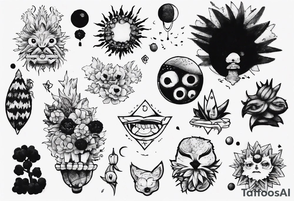 cibo matto pom pom album cover tattoo idea