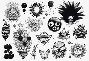 cibo matto pom pom album cover tattoo idea