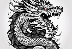 DRAGO GIAPPONESE DA FARE SU UN BRACCIO tattoo idea
