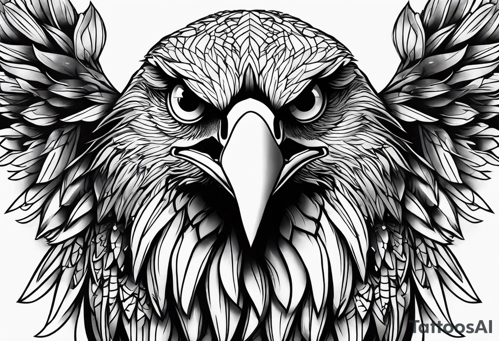 Eagle eyes tattoo idea