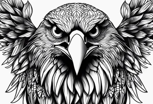 Eagle eyes tattoo idea