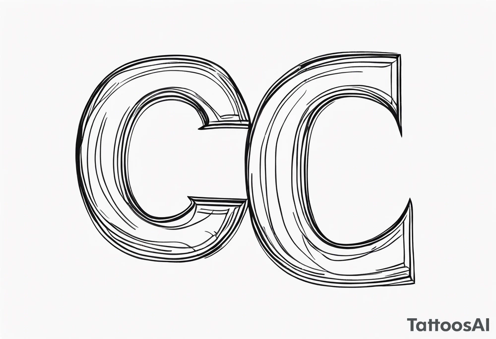 letter c tattoo idea