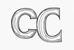 letter c tattoo idea