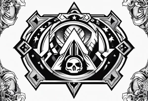 Borderlands video game vault logo tattoo idea