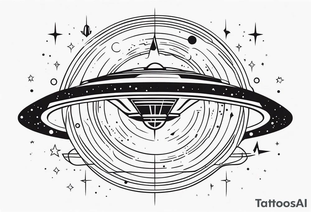 Filler that is evocative of the Klingons in Star Trek, perhaps a star field tattoo idea