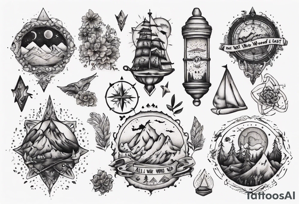 not all who wander are lost tattoo idea