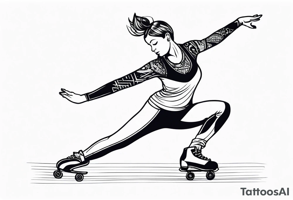 figureskater tattoo idea