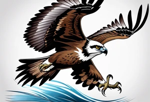 osprey taking off tattoo idea