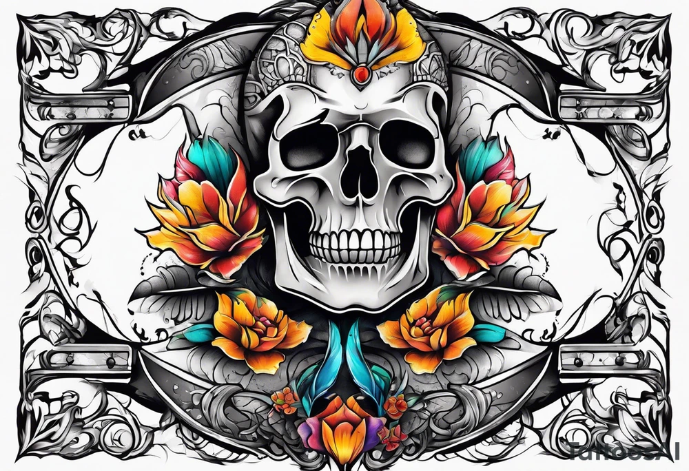Side neck tattoo idea