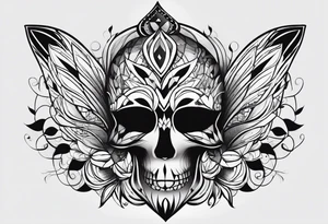 a classic arlequin engraving simple tattoo idea