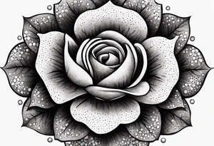 Tudor rose cygel tattoo idea