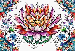 Chinese symbol strength aster love mother tattoo idea
