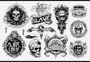 i am slave tattoo idea