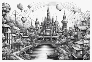 Tomorrowland 2024 based on the town Boom tattoo idea