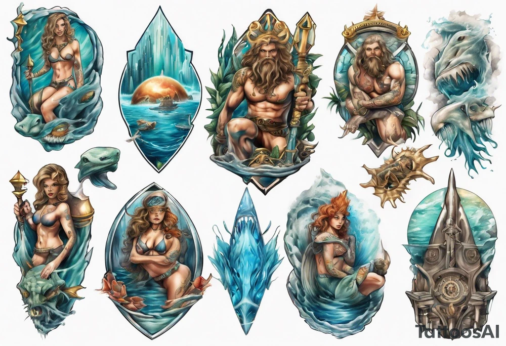 Atlantis kingdom tattoo idea