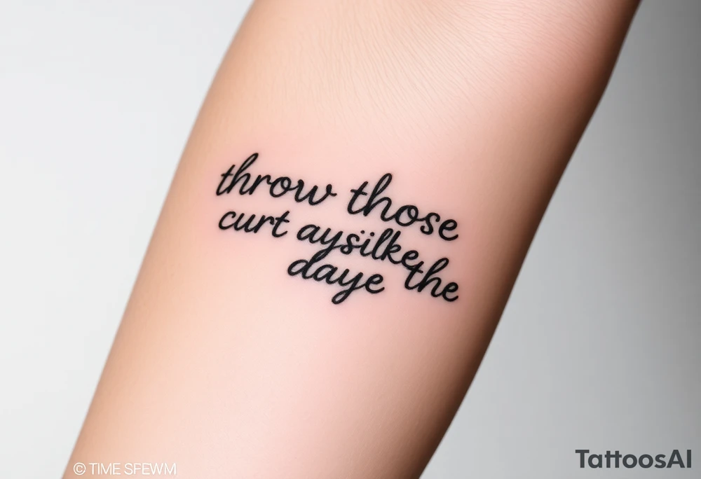 A highly detailed small tattoo to symbolise the lyric ‘throw those curtains wide’ from the song one day like this by elbow tattoo idea