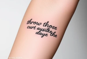 A highly detailed small tattoo to symbolise the lyric ‘throw those curtains wide’ from the song one day like this by elbow tattoo idea