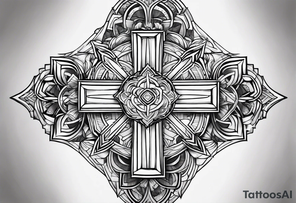 a cross on my forearm tattoo idea