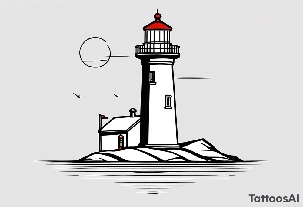 lighthouse tattoo idea
